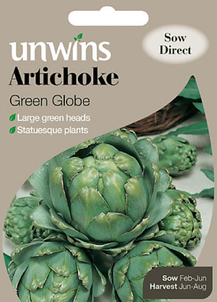 Unwins Vegetable Seeds Unwins Artichoke Green Globes Seeds
