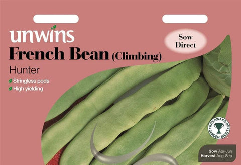 Unwins Vegetable Seeds Unwins Bean French Climbing Hunter