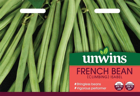Unwins Vegetable Seeds Unwins Bean French Climbing Isabel