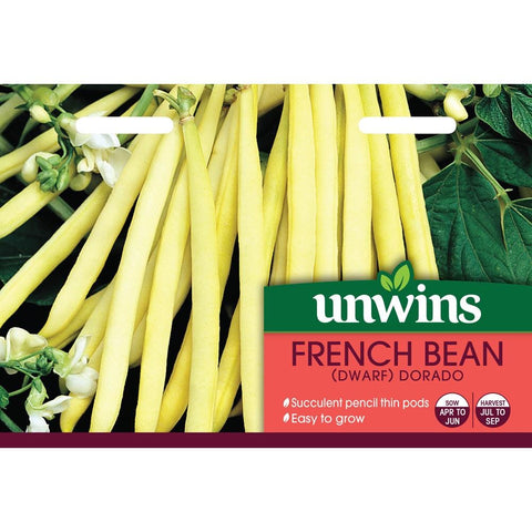 Unwins Vegetable Seeds Unwins Bean French Dwarf Dorado