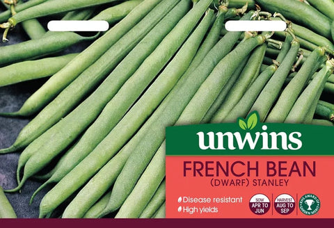 Unwins Vegetable Seeds Unwins Bean French Stanley