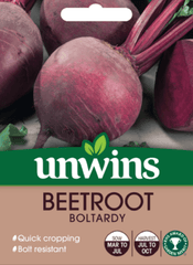 Unwins Beetroot Seeds Unwins Beetroot Round Boltardy Seeds