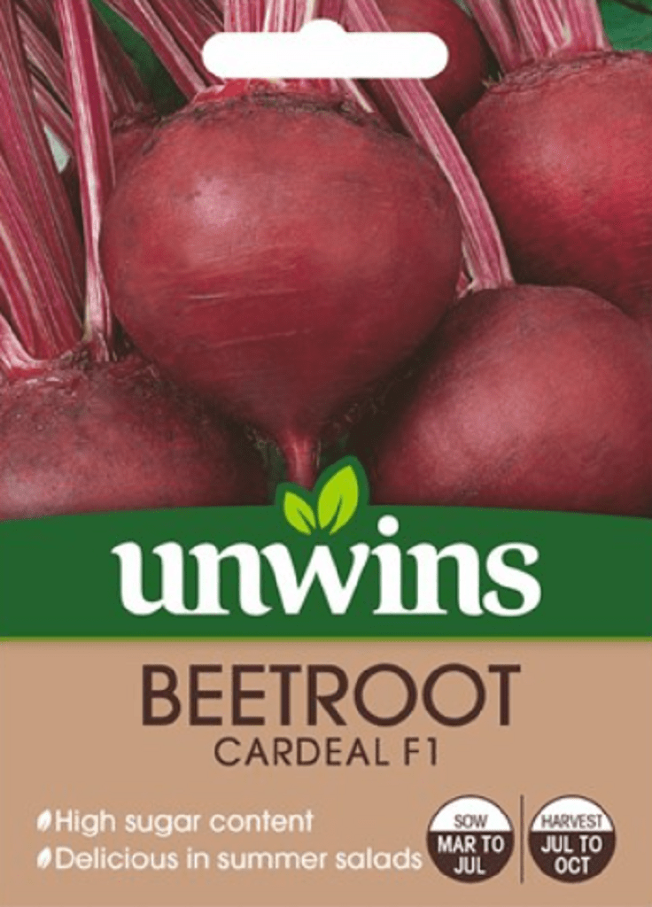 Unwins Beetroot Seeds Unwins Beetroot Round Cardeal F1 Seeds