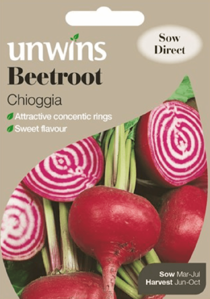 Unwins Beetroot Seeds Unwins Beetroot Round Chioggia Seeds