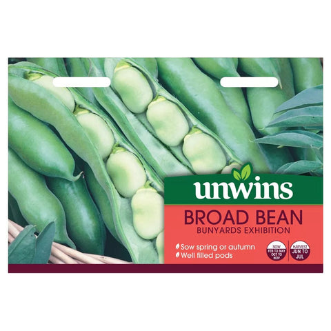 Unwins Vegetable Seeds Unwins Broad Bean Bunyards