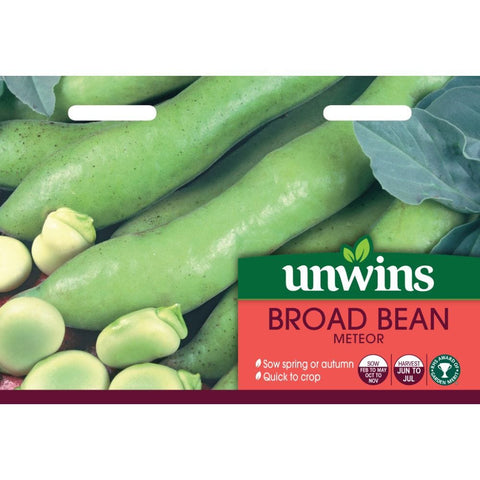 Unwins Vegetable Seeds Unwins Broad Bean Meteor
