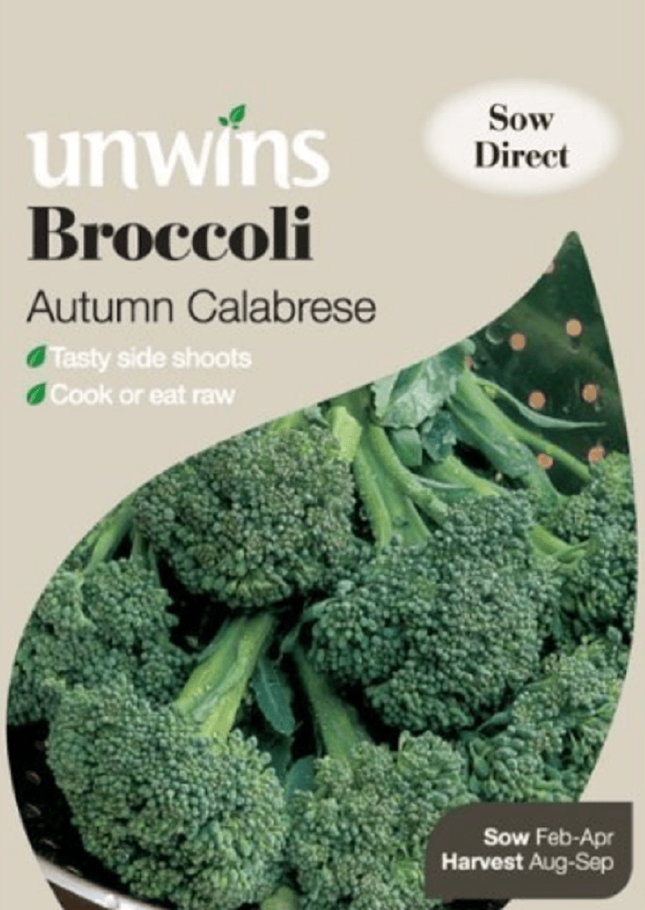 Unwins Broccoli Seeds Unwins Broccoli Autumn Calabrese Seeds