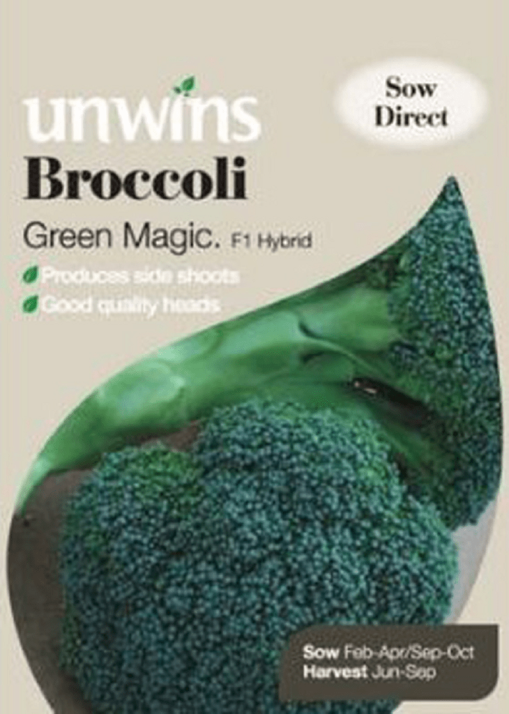 Unwins Broccoli Seeds Unwins Broccoli Calabrese Green Magic F1 Seeds