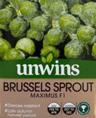 Unwins Brussel Sprout Seeds Unwins Brussel Sprout Maximus F1 Seeds