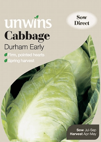 Unwins Cabbage Seeds Unwins Cabbage Pointed Durham Early Seeds
