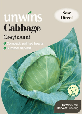 Unwins Cabbage Seeds Unwins Cabbage Pointed Greyhound Seeds