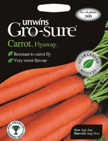 Unwins Carrot Seeds Unwins Carrot Flyaway F1 Seeds