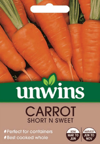 Unwins Carrot Seeds Unwins Carrot Patio 'Short n Sweet' Seeds