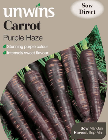 Unwins Carrot Seeds Unwins Carrot Purple Haze F1 Seeds