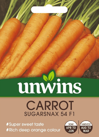 Unwins Carrot Seeds Unwins Carrot Sugarsnax 54 F1 Seeds