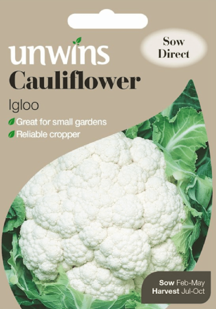 Unwins Cauliflower Seeds Unwins Cauliflower Igloo Seeds