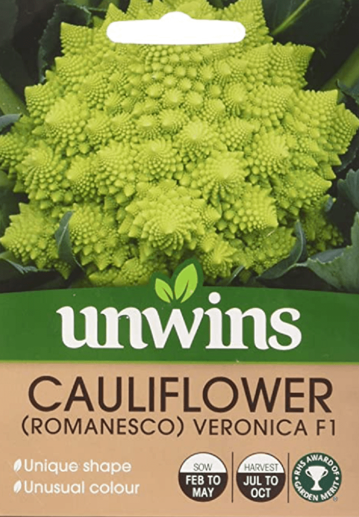 Unwins Cauliflower Seeds Unwins Cauliflower Romanesco Veronica F1