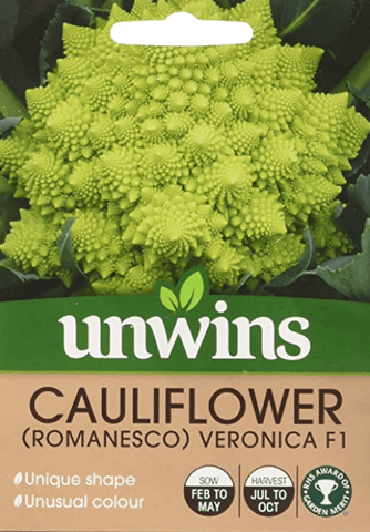 Unwins Cauliflower Seeds Unwins Cauliflower Romanesco Veronica F1