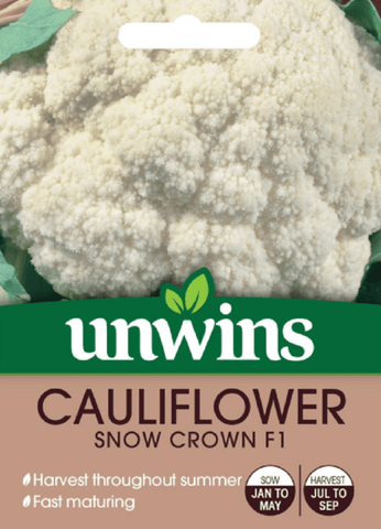Unwins Cauliflower Seeds Unwins Cauliflower Snow Crown F1 Seeds