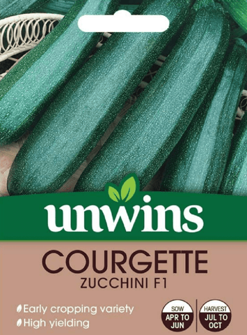 Unwins Courgette Seeds Unwins Courgette Zucchini F1 Seeds