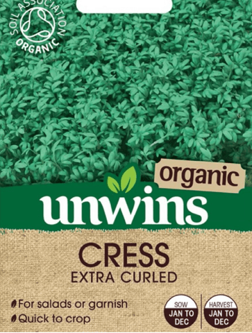 Unwins Cress Seeds Unwins Cress Seeds Organic Extra Curled