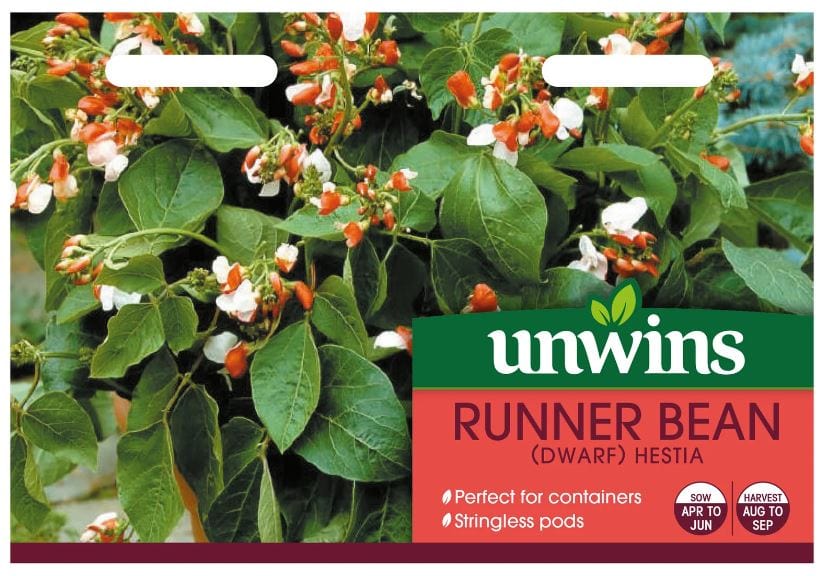 Unwins Vegetable Seeds Unwins Dwarf Runner Bean Hestia