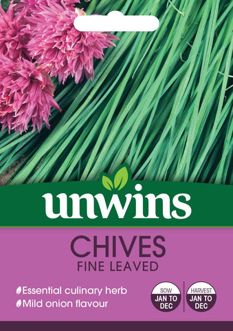 Unwins Vegetable Seeds Unwins Herb Chive Fine Leaved