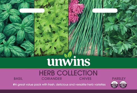 Unwins Vegetable Seeds Unwins Herb Collection