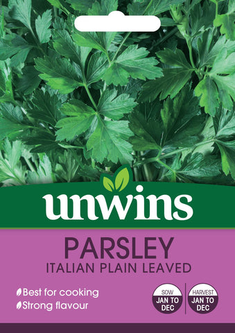 Unwins Vegetable Seeds Unwins Herb Parsley Italian Plain Leaved