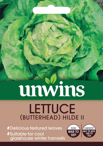 Unwins Vegetable Seeds Unwins Lettuce Butterhead Hilde II