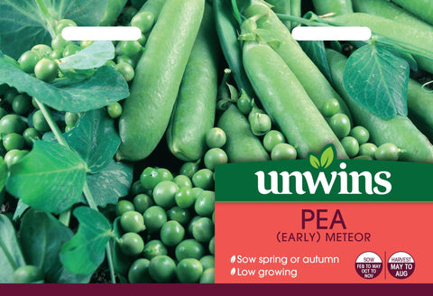 Unwins Vegetable Seeds Unwins Meteor (early) Pea