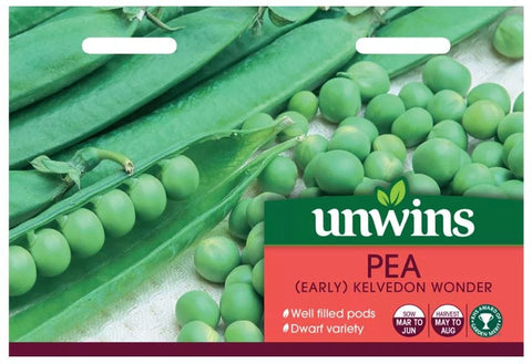 Unwins Vegetable Seeds Unwins Pea Kelvedon Wonder