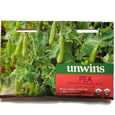Unwins Vegetable Seeds Unwins Pea Sugar Lace
