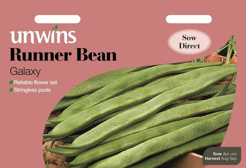 Unwins Vegetable Seeds Unwins Runner Bean Galaxy