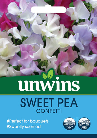Unwins Flower Seeds Unwins Sweet Pea Confetti