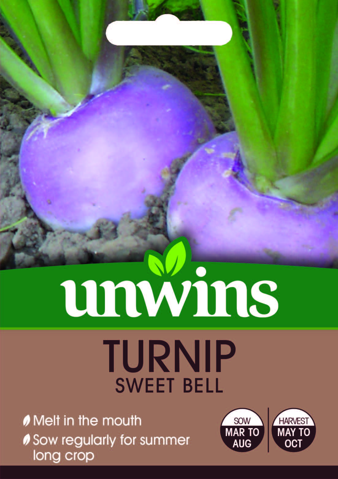 Unwins Vegetable Seeds Unwins Turnip Sweet bell