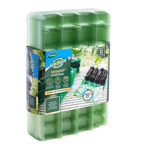 Westland Horticulture Deep Root Cells Visiroot 4 cell deep 12 pack (48 cells)