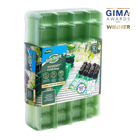 Westland Horticulture Deep Root Cells Visiroot 4 cell deep 12 pack (48 cells)