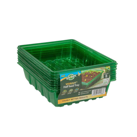 Westland Horticulture Seed Trays Visiroot Half seed tray pack of 8