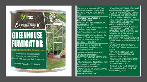 Vitax Garden Care Vitax Greenhouse Fumigator 3.5g