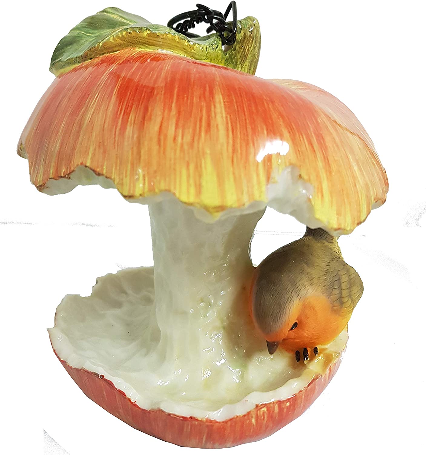 Vivid Arts Indoor & Outdoor Ornaments Vivid Arts Apple Core with Robin Bird Feeder