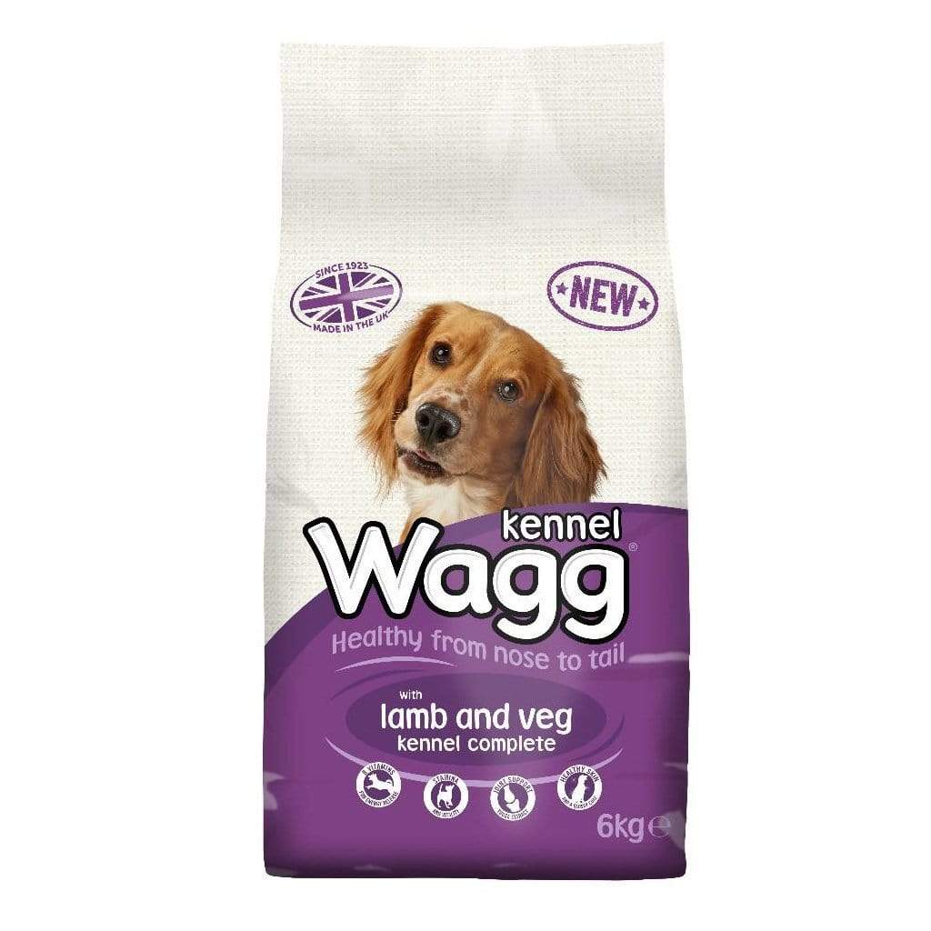 Wagg Foods Dry Dog Food Wagg Kennel Dry Dog Food Lamb Veg - 6kg, 12kg & 18kg