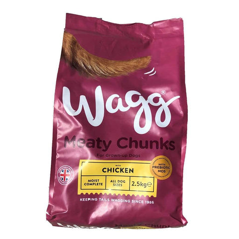 Wagg Foods Wet Dog Food Wagg Moist Meaty Chunks With Chicken 2.5kg
