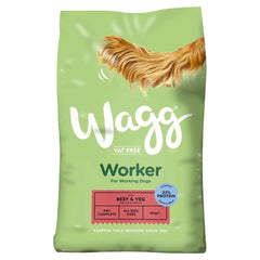 Wagg Foods Dry Dog Food Wagg Worker Beef and Veg Dry Dog Food Complete -16kg Bag