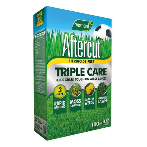 Westland Horticulture Lawn Feed & Weed 100m2 Box Westland Aftercut Triple Care