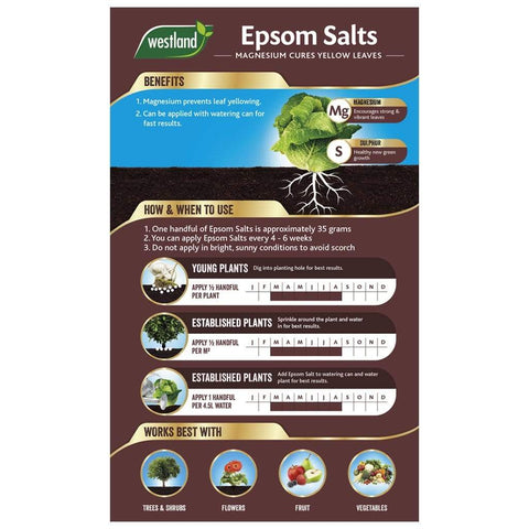 Westland Horticulture Garden Plant Feeds Westland Epsom Salts 1.5kg