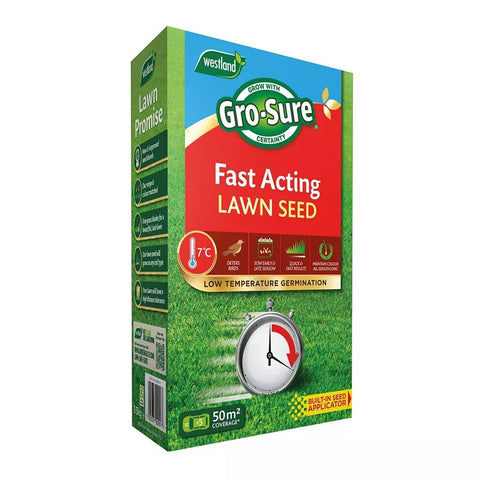 Westland Horticulture Lawn Seed Westland Gro-Sure Fast Acting Lawn Seed 50m2