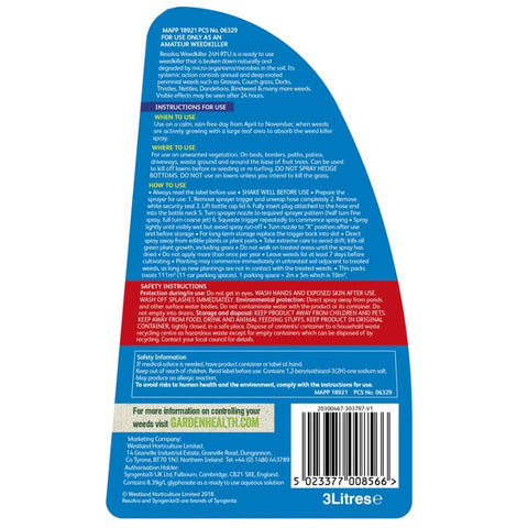 Resolva Weed Control Westland Resolva Weed killer 24H Ready To Use 3 Litre