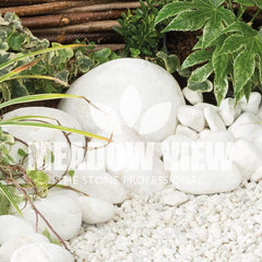 Meadow View Landscaping White Cobbles c.40-90mm