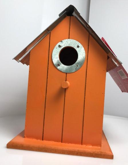 Panacea Nest Boxes Wild Bird Nest Box / Birdhouse Wood with corrugated roof - 6 Various Colours